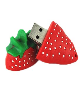Strawberry Fruit Pen Drive USB Flash Drive real capacity 4G