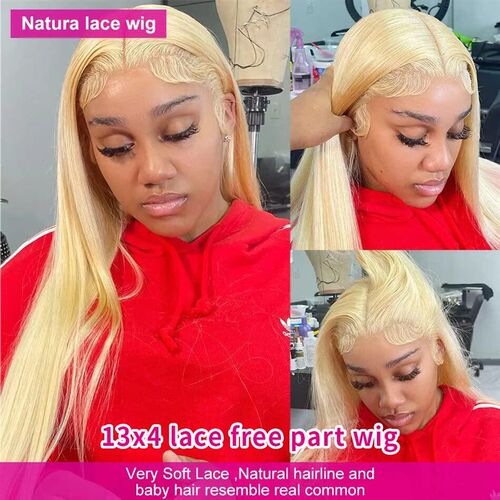 Yifute 613 Blonde Lace Front Wig Human Hair 13x4 Lace Fronta