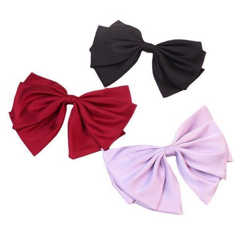 Handmade Satin Hair Clip French Retro Sweet Bow Hair Accesso