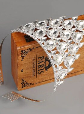 Ladies Fashion Crystal Rhinestone Big Crown Girls High Quali