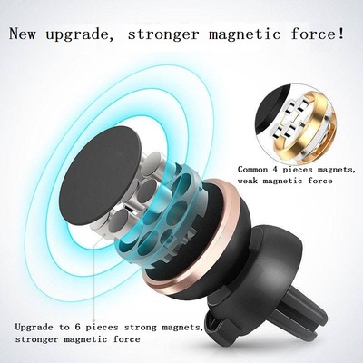magnetic car air vent mount mobile phone stand holder