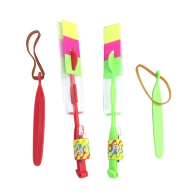 Lumnous sngle flash arrow toy creatve rubber band magc lumno