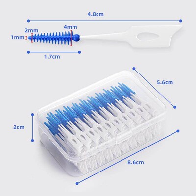 Interdental Silicone Brushes Dental Toothpicks Brush Between