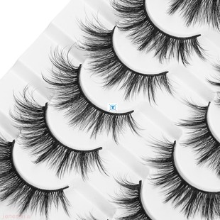 8 Pairs 3D Mink False Eyelashes Natural Wispy Fluffy Dramati
