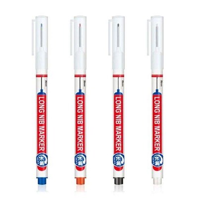 12 Pcs Oil-based Carpenter Marker Long Nib Markers 20mm