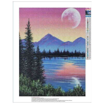Natural Scenery Mosaic Painting Diamond Art Cross Stitch Kit