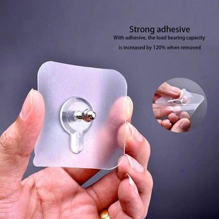 10/20/30PCS Strong Adhesive Wall Hook Without Piercing Pictu