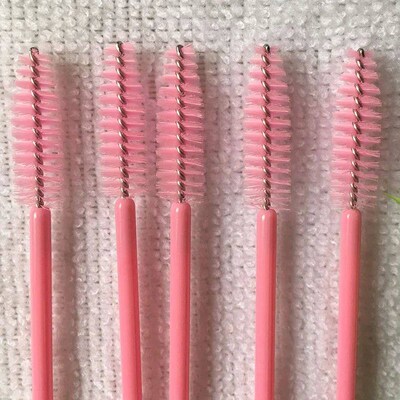 50 Pcs Disposable Nylon Mascara Wand Applicator Eyelash Brus