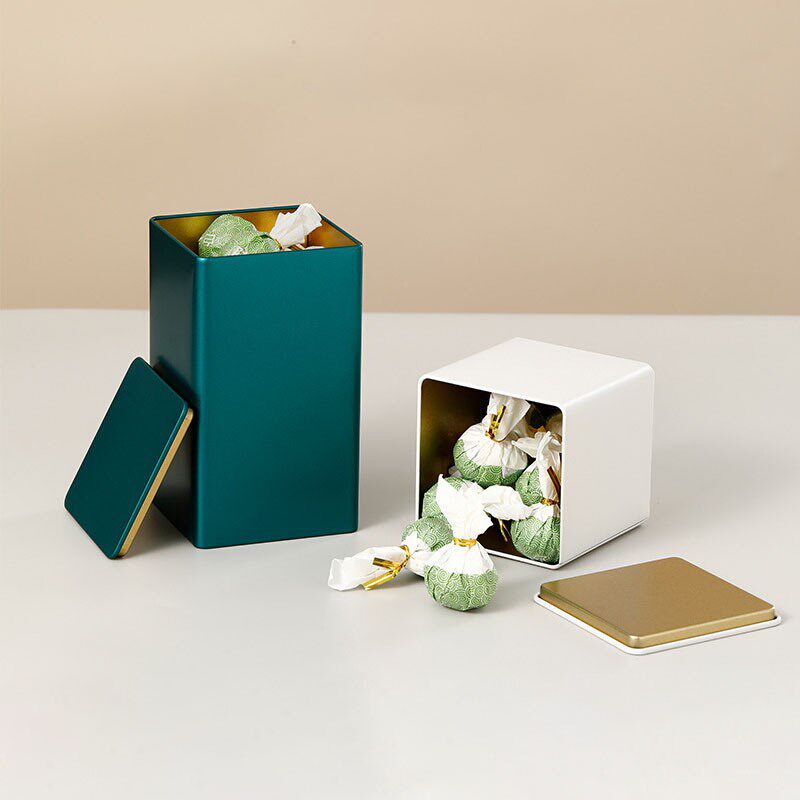 Tea Packaging Cans General Square Cans Dahongpao Green Tea图片