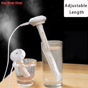 USB Mini Ultrasonic Air Humidifier LED Lamp USB Essential Oi