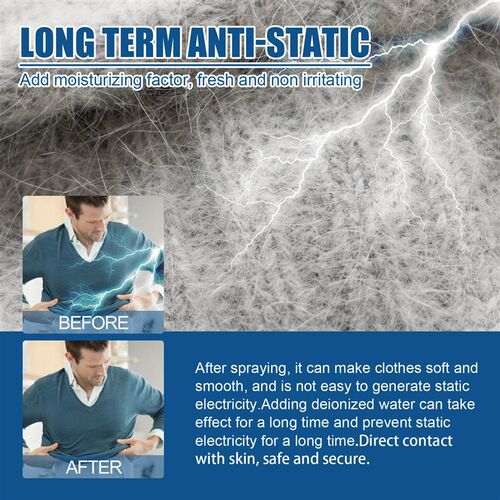 Jue-Fish Anti-Static Spray for Home Use - Effectively Remove
