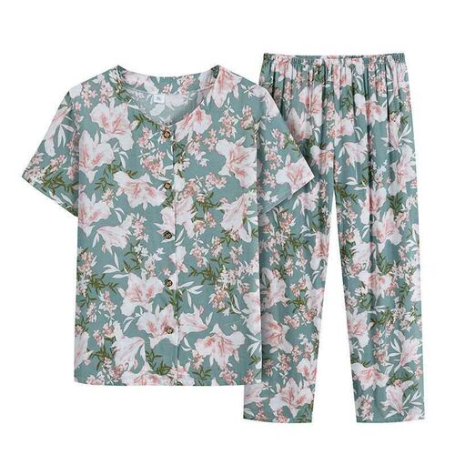 Old lady summer middle-aged and old womens clothing, granny