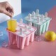 Popsicle cell Handle with Mold Cream Ice Silicone