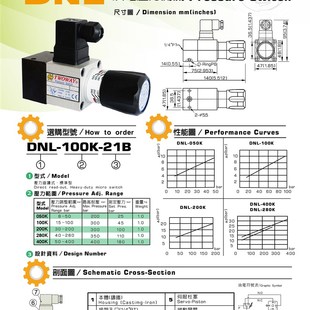 100K 21B 200K 台肯TWOWY油电压力继电器开关DNL