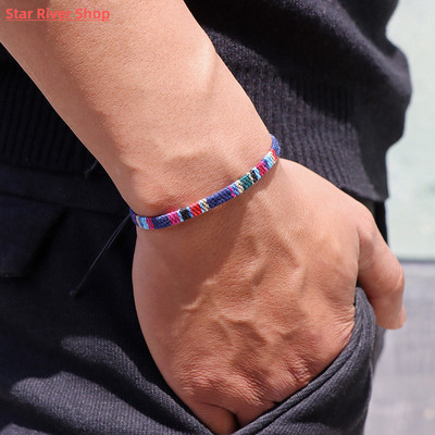 Bohemia Embroidery Woven Anklets Surfer Beach Anklet Set for