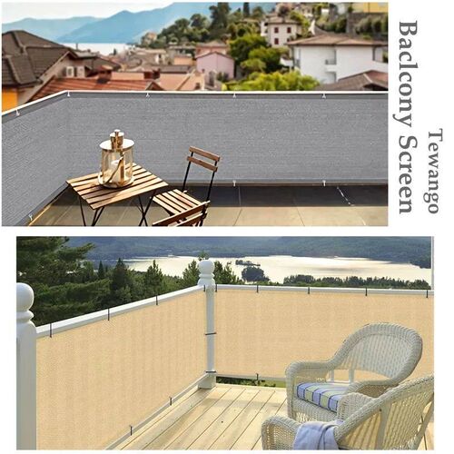 4 Colors Balcony Privacy Screen Outdoor Sun Shade Net Gazebo
