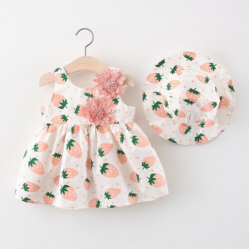 Summer Cute Girls Dress Stylish Kids Skirt with Heartshaped