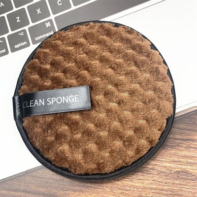 Lazy Wash Facial Cleansing Powder Puff Makeup Removal Tool L