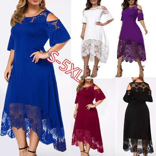 xl xl Plus Large Big Size Long Dresses Women Summer Short