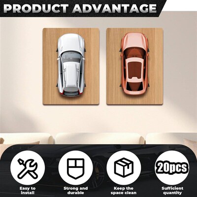 12/20Pcs Mount Firm Display Cars by Wheels on Wall Hanging C
