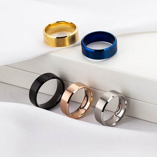 Fashion Charm Jewelry ring men stainless steel Black Rings