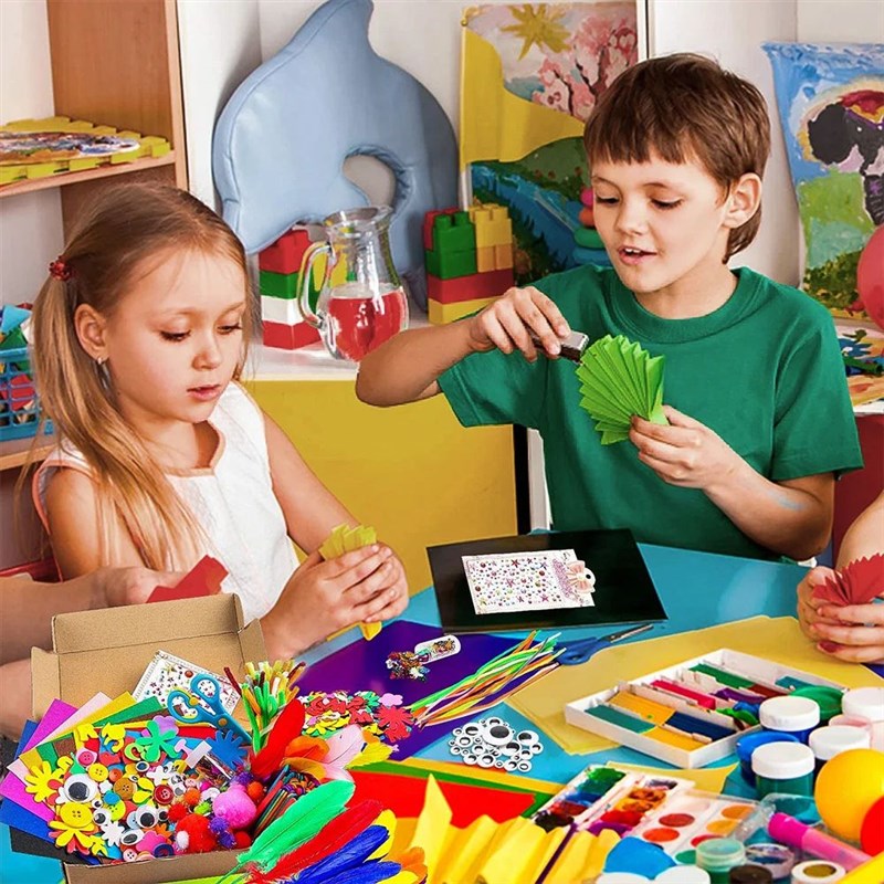 DIY Colorful Plush s Wool Pompoms Materials Kids DIY Montess - 实物图