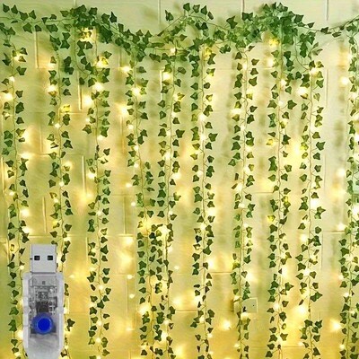 1Set  Artificial ivy Plants Fake Vines String Lights Hanging