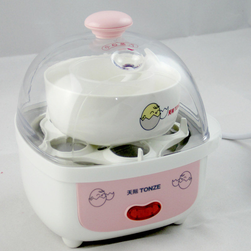 天际5D 迷你小巧煮蛋器蒸蛋器蒸蛋羹煮鸡蛋内附陶瓷碗自动断电5枚,厨房电器,煮蛋器/蒸蛋器,淘宝优惠券,粉丝福利购,淘宝优惠卷