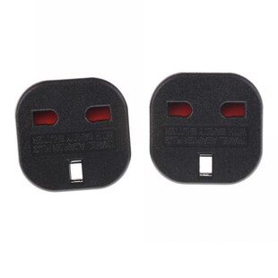 2pcs New UK To European Plug Adapter Socket Plug Converter T