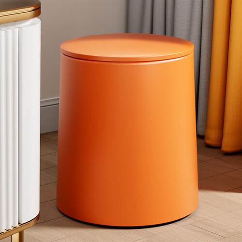 Rubbish Can Kitchen Toilet Trash with Press Lid Garbage Bin