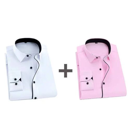 Men Shirt Fashion Causal Long Sleeved Male Dress Social Busi