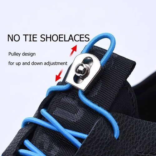 No Tie Shoelaces Elastic Shoe Laces with Metal Lock for Snea