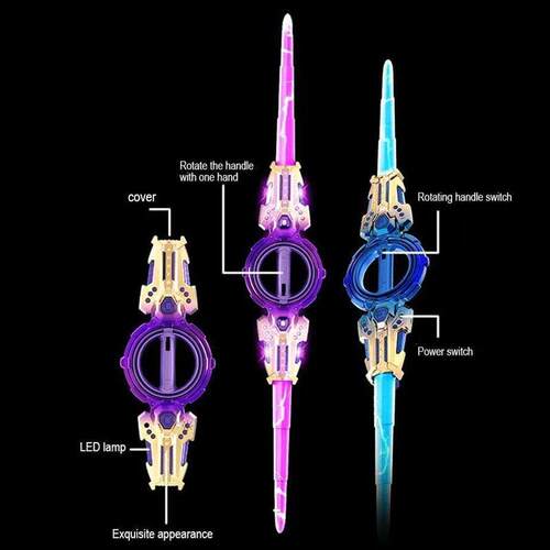 Outdoor Toy Bright Rotate Sword Multi-Color Flash LED Light