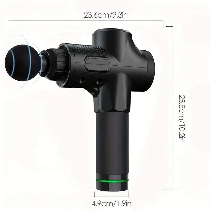 30 Levels Deep Muscle Massage Gun Electrc Percusson Pstol Ma - 实物图