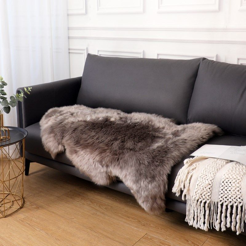 奶油风整张羊毛垫子羊毛沙发垫装饰毛绒垫皮草保暖毛毛垫皮毛一体,居家布艺,沙发垫,淘宝优惠券,粉丝福利购,淘宝优惠卷