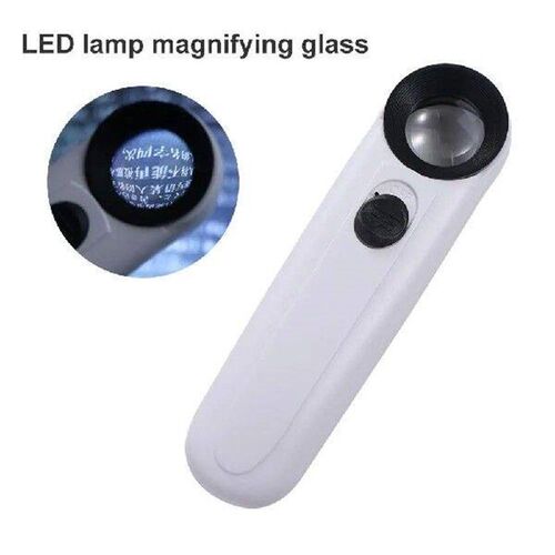 Pocket LED Light Handheld Magnifier HD Loupe Magnifying
