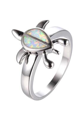 Elmosa fashion turtle opal ring female fashion ins niche des