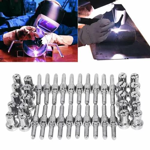 40pcs Plasma Cutting Torch Consumable Cutting Extended Long