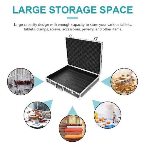 Toolbox Aluminum Alloy Storage Case Portable Box Carrying