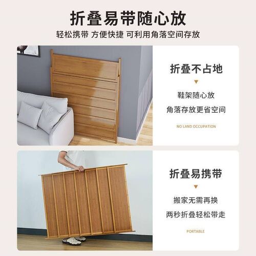 Shoe rack installation free storage shoe cabinet