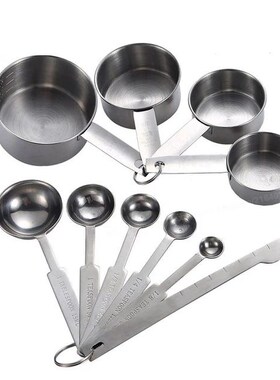 Measuring Cups Premium Stackable Kitchen Spoon Set Stainless