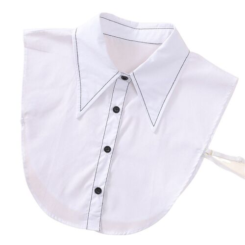 Black And White Simple Fake Collar Korean Decorative Womens