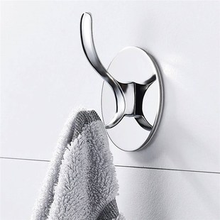 8/4pcs Adhesive Hooks Wall Mount Waterproof Stainless Steel