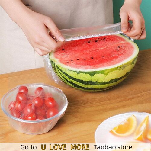 400pc Disposable Food Storage Cover Reusable Elastic Fresh F