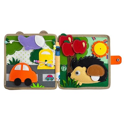 Montessori Toy Busy Board Giraffe Busy Book for Baby 1 2 3 A