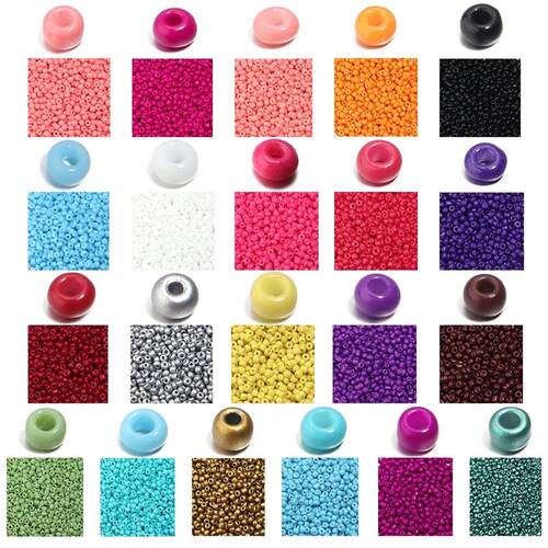 1000Pcs/Lot 2-4mm Glass Seed Beads Round Spacer Loose Beads
