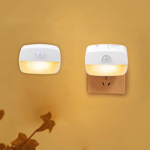 Wireless LED Motion Sensor Night Light Plug In Motion Detect