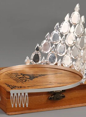 Ladies Fashion Crystal Rhinestone Big Crown Girls High Quali