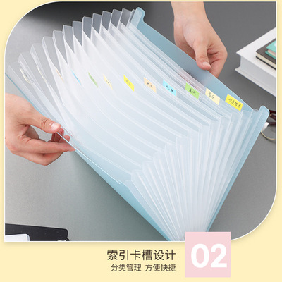 Portable organ bag folder A4 multi-layer large capacity stan