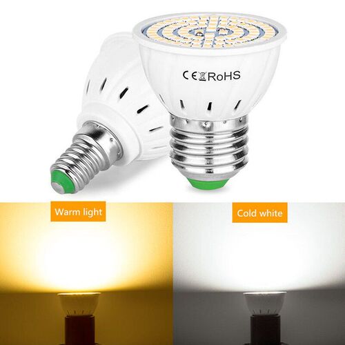 GU10 LED E27 Lamp E14 Spotlight Bulb 48 60 80leds lampara